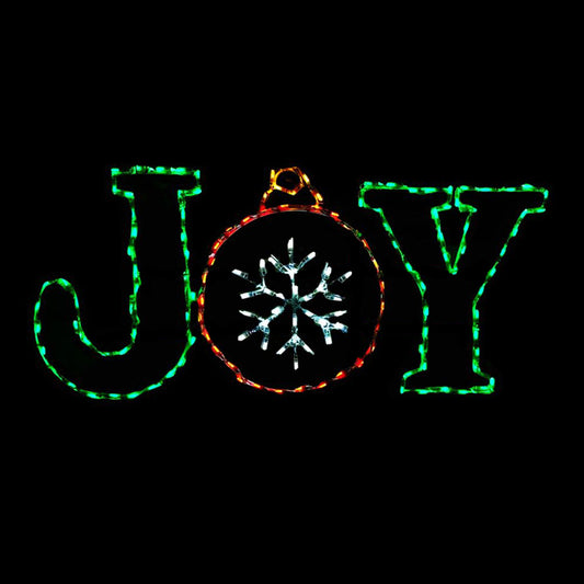 LED Joy Ornament Word Sign