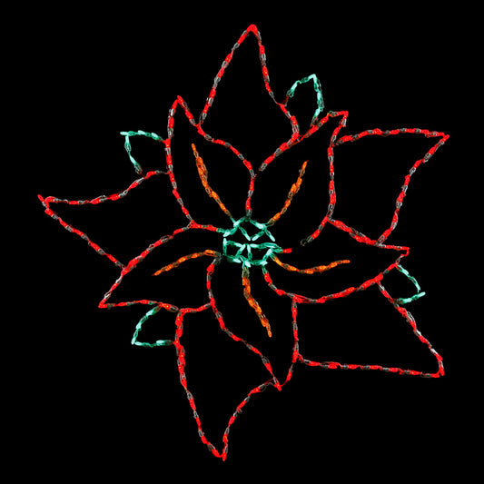 LED Poinsettia Large DELUXE