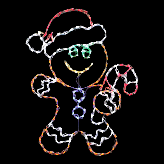 Target Led Gingerbread LED Gingerbread Boy DELUXE | Candy-Themed Lighted Display – Holiday ...
