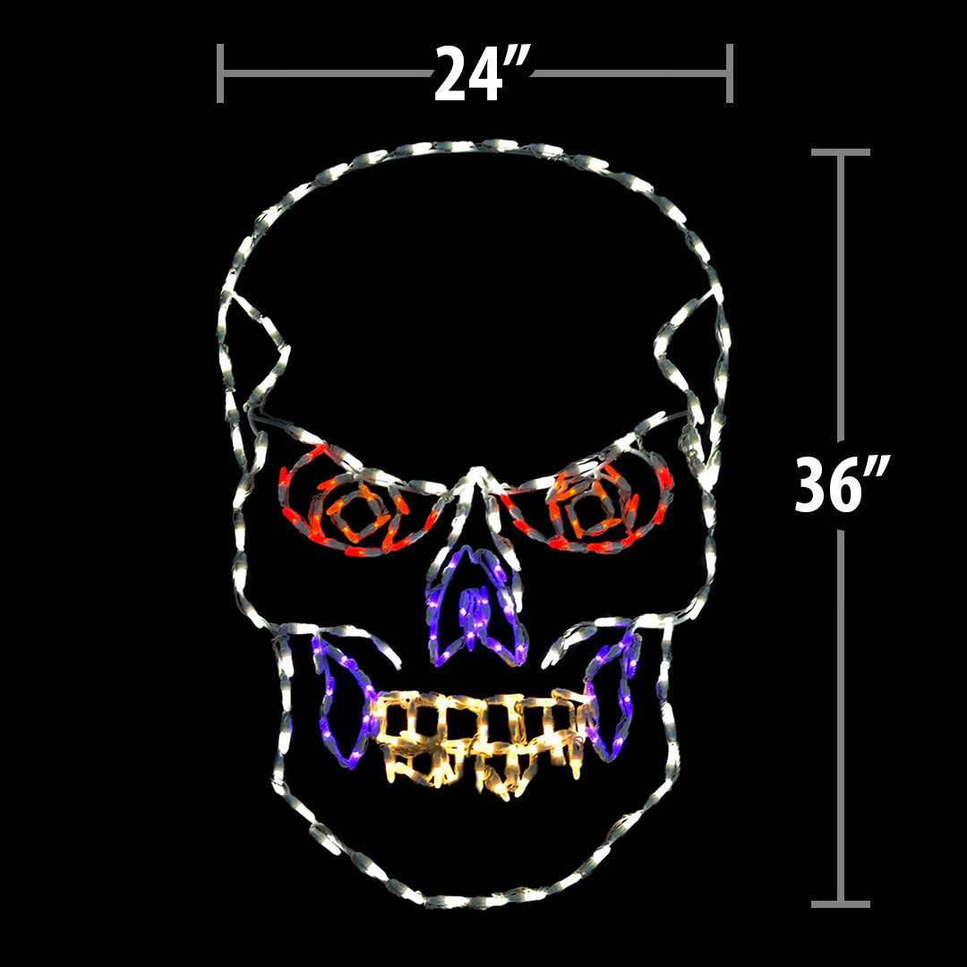 LED Skull Scary