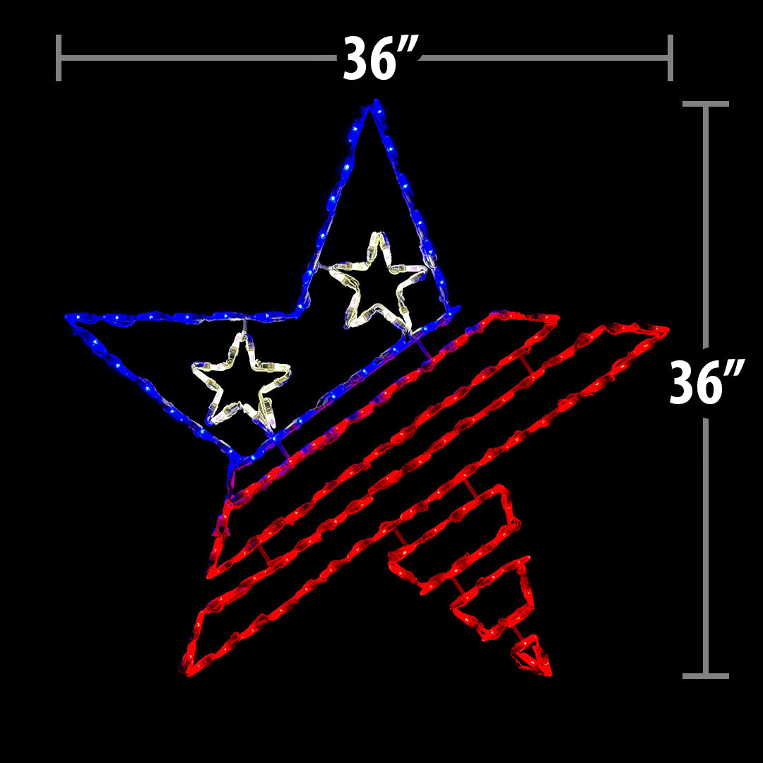 LED Star Flag