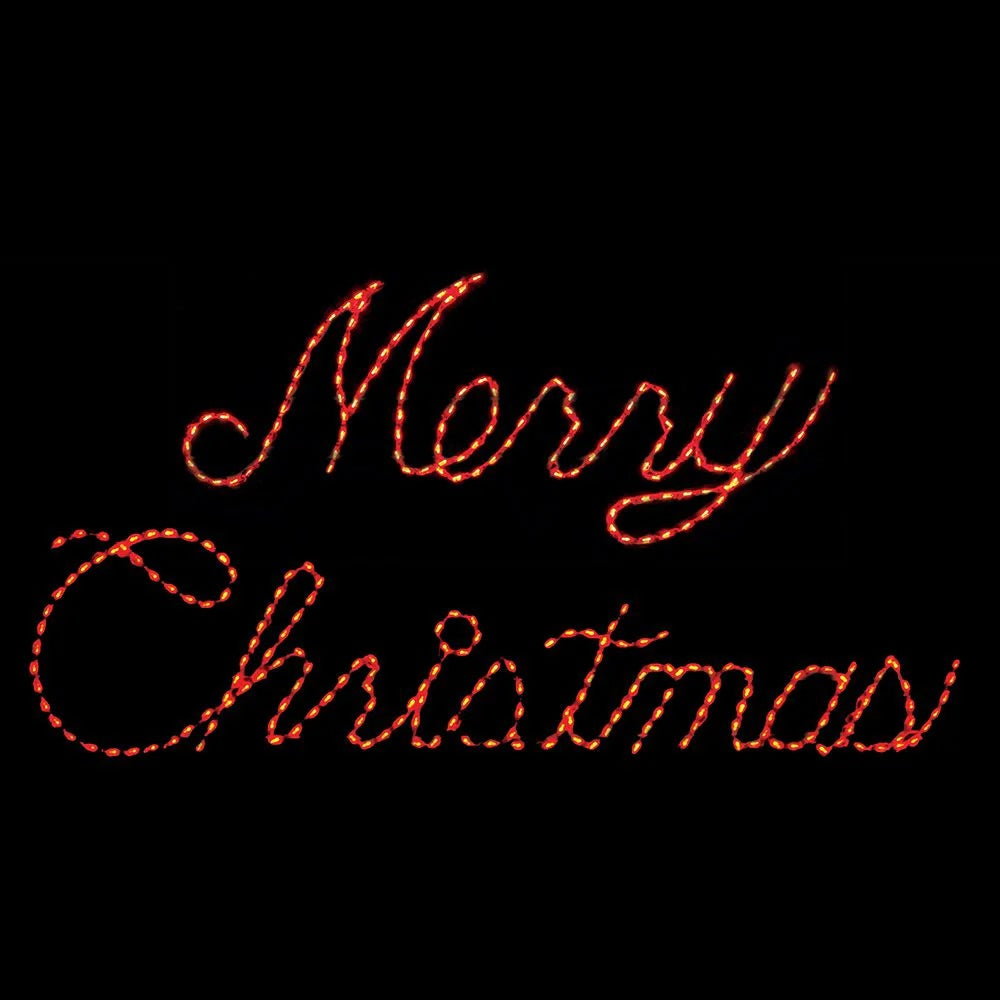 LED Merry Christmas Word Sign