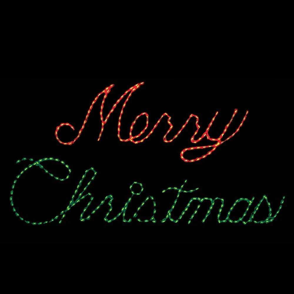 LED Merry Christmas Word Sign