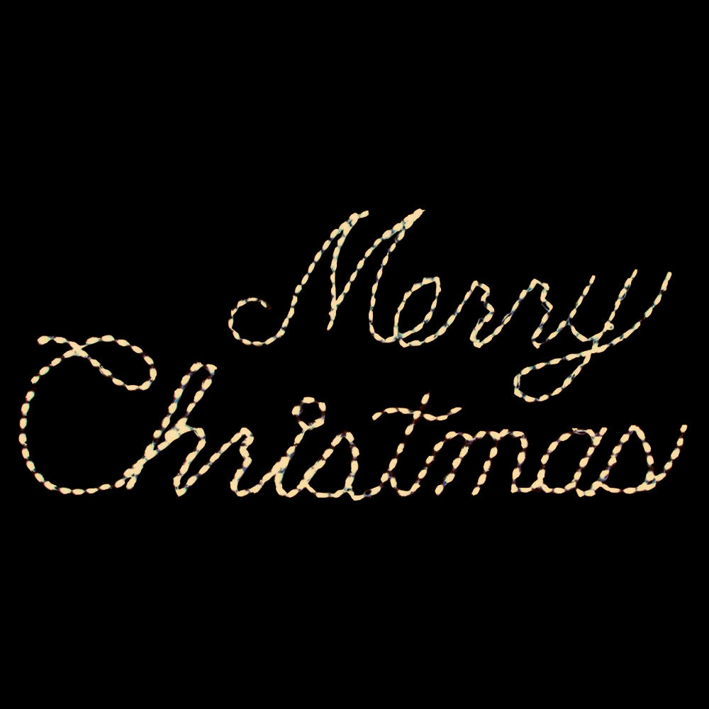 LED Merry Christmas Word Sign