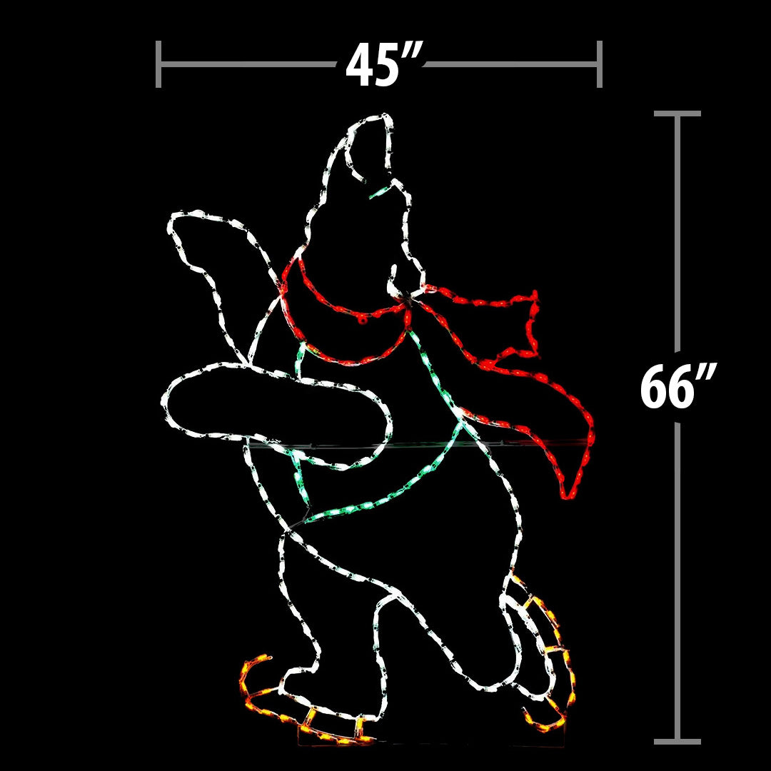 LED Polar Bear Skating Boy