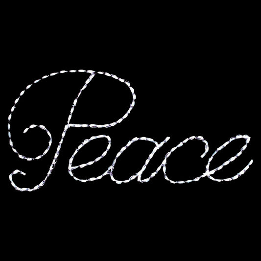 LED Peace Word Sign