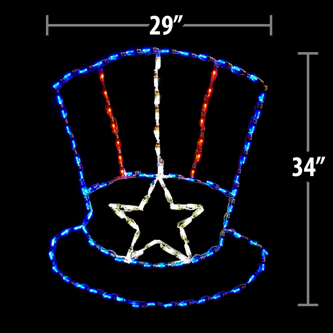 LED Uncle Sam Hat