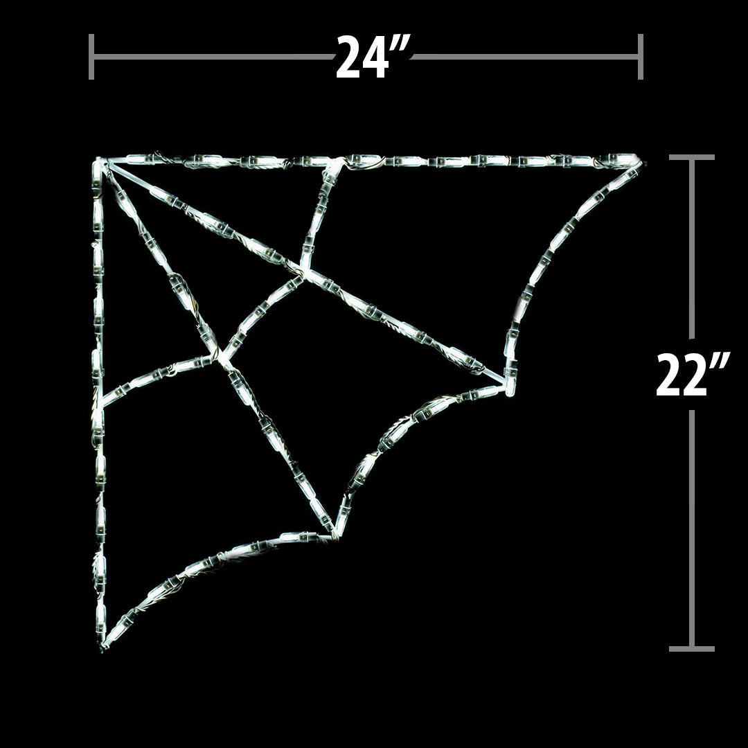 LED Spider Web Corner